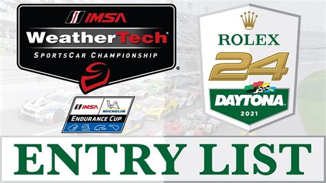 Rolex 24 entry list set 